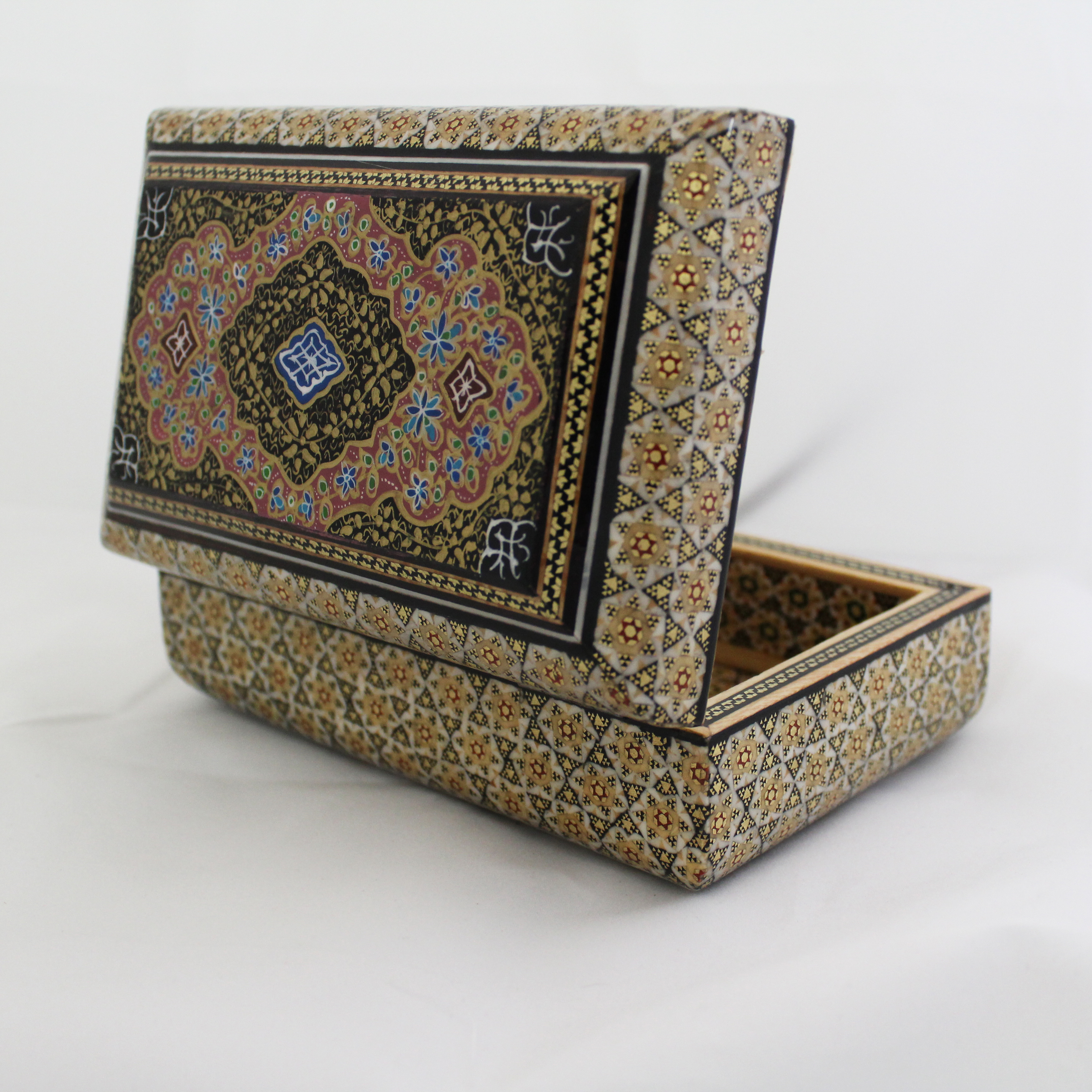 Stunning authentic Vintage Persian Khatam Jewelry Box